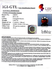 6.22 Ratti Natural Hessonite with Govt. Lab Certificate-(106923)